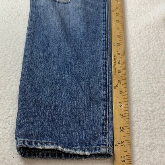 Pistola Women's Distressed High Rise Button Fly Presley Jeans Size 29 Blue - Picture 9 of 14